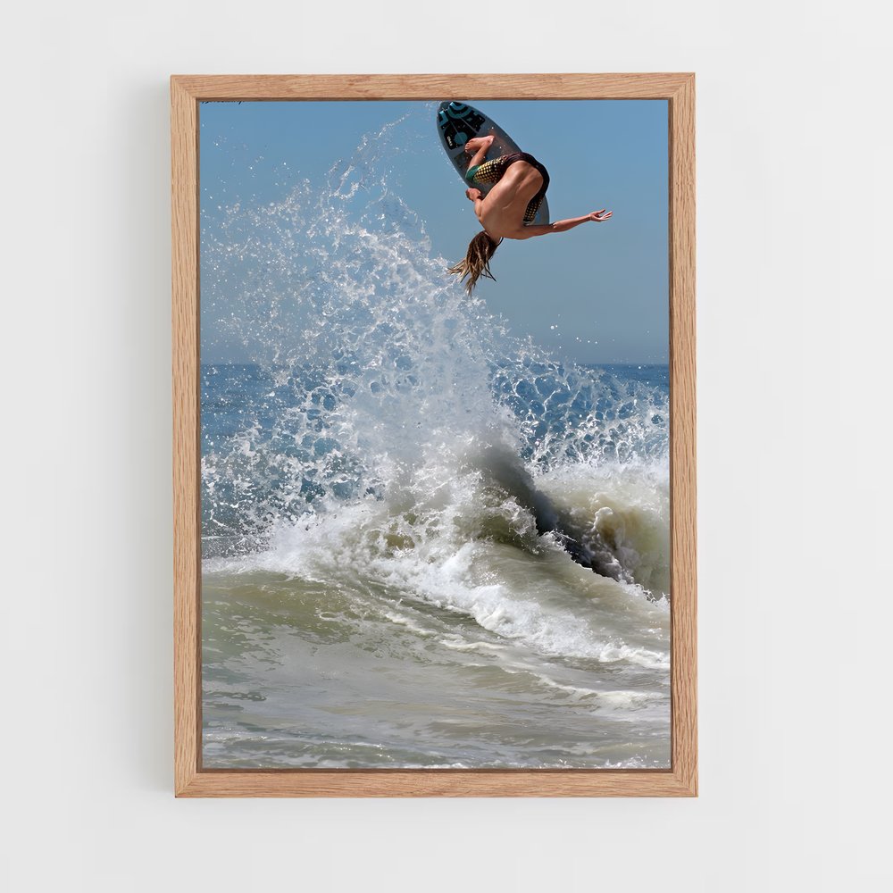 Poster Surfing into Freedom – affiche Skimboard (vue 4)